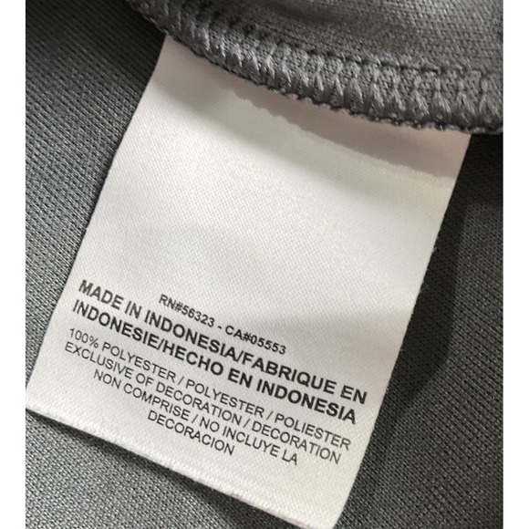 Nike Track Jacket Mens Sz M Gray/ Black/White Full Zip Retro Style Orange Swoosh - Picture 4 of 13